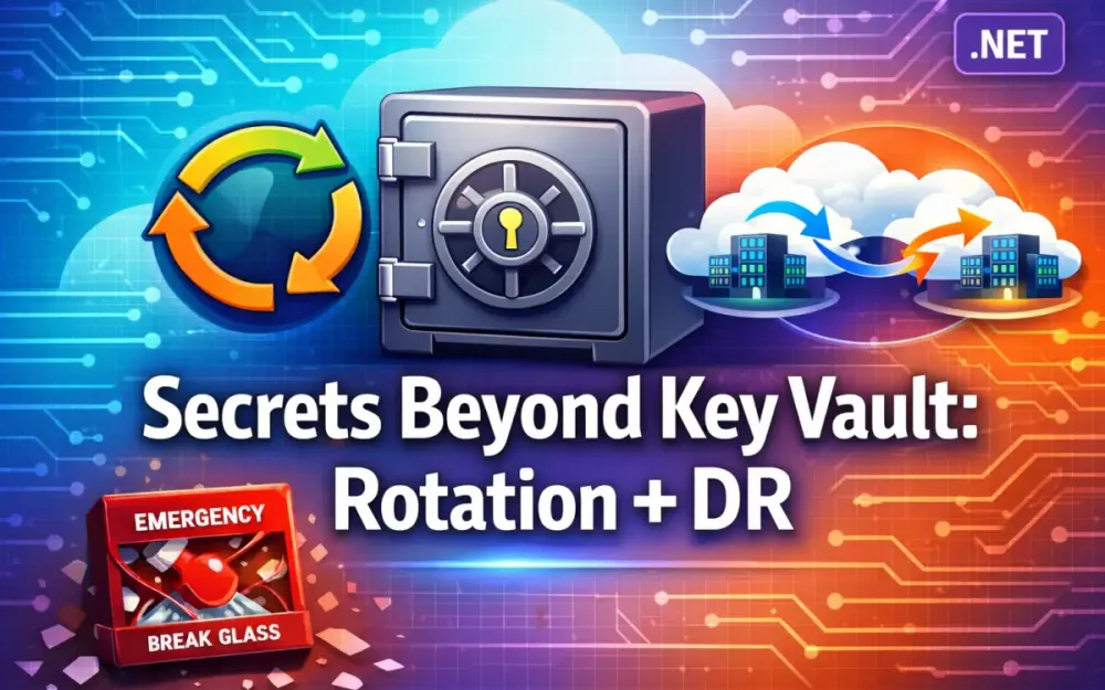 Secrets Management Beyond Key Vault in Enterprise .NET: Rotation, Break-Glass Access, and Disaster Recovery