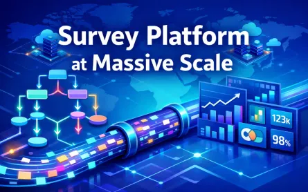 SurveyMonkey-Scale Platform: Branching Logic, Real-Time Analytics, and 100 Million Responses Per Month