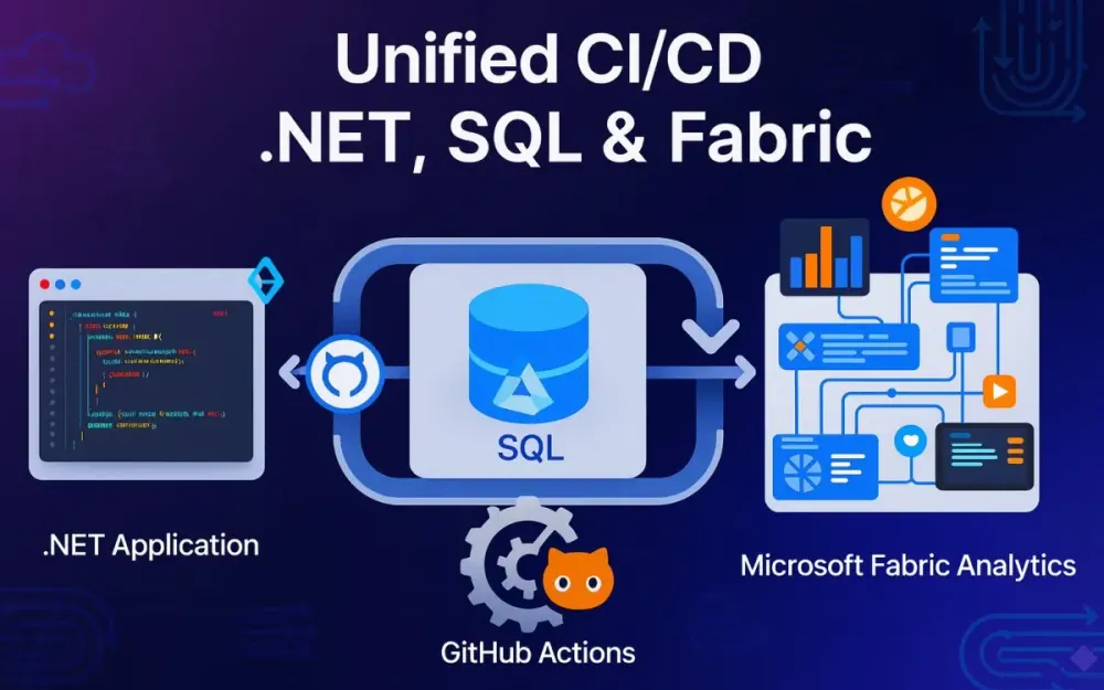 CI/CD for Data + App Together: A Unified Framework for .NET, SQL, and Fabric with GitHub Actions