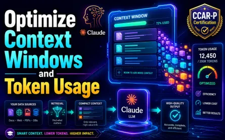Optimize Claude Context Windows & Token Usage | CCAR-P Exam Guide | CCAR-P Domain 2