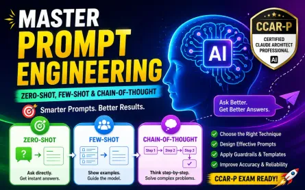 Apply Prompt Engineering Techniques: Zero-Shot, Few-Shot & Chain-of-Thought | CCAR-P Exam Guide | CCAR-P Domain 2