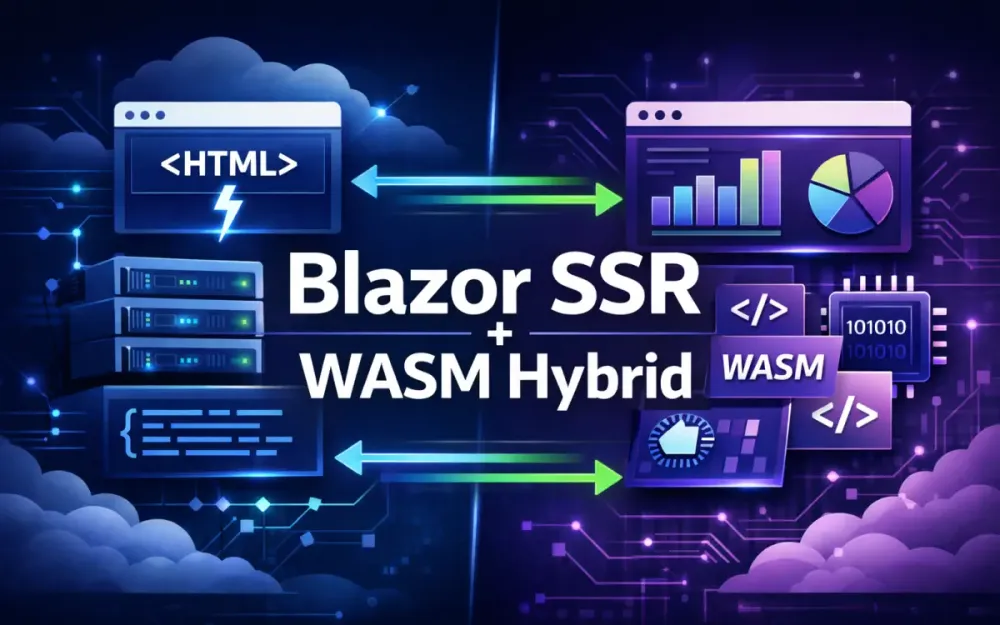Practical Blazor SSR + WASM Hybrid Architecture for High-Performance .NET Frontends