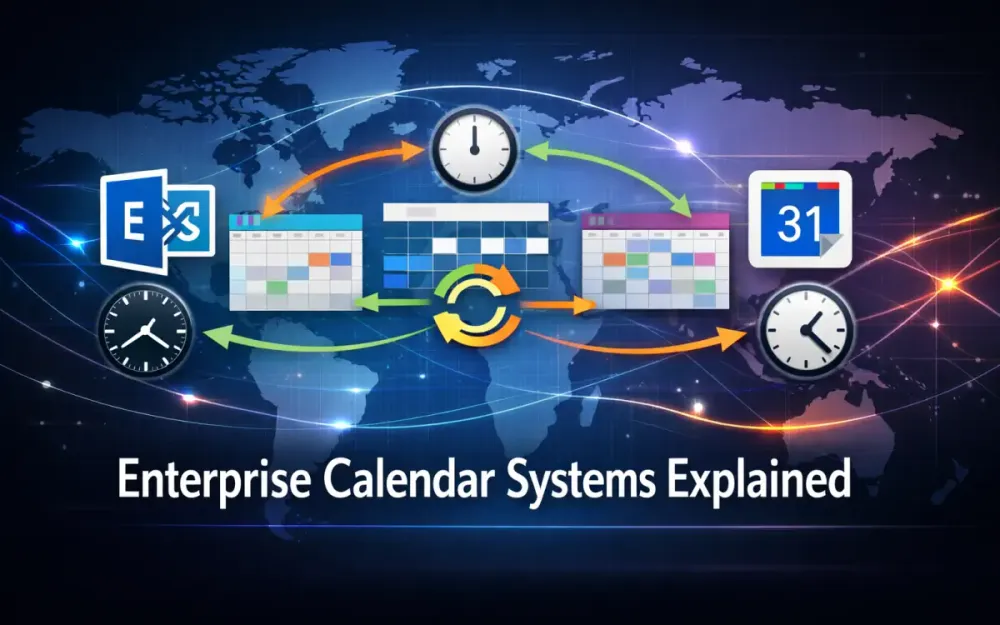 Enterprise Calendar Systems: Conflict Resolution, Time Zone Handling, and Exchange/Google Calendar Sync