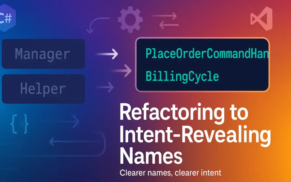 Refactoring to Intent-Revealing Names: A Systematic Playbook for Clean C# Codebases