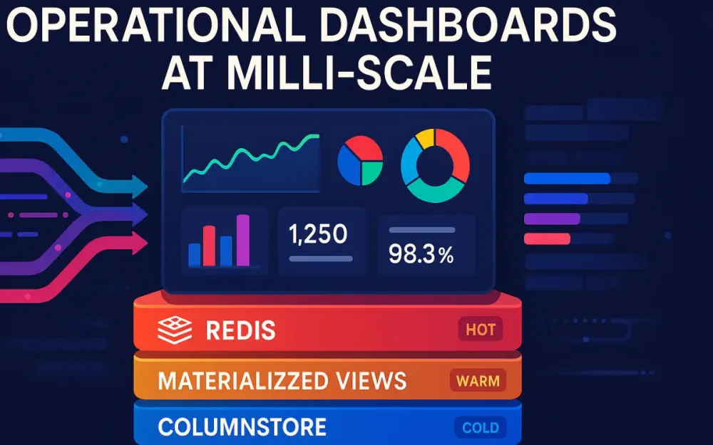 Operational Dashboards at Milli-Scale: Materialized Views, Columnstore & Redis Read Models