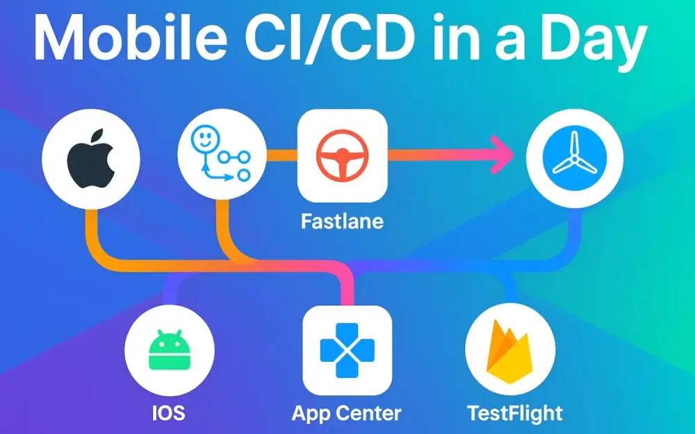 Mobile CI/CD in a Day: GitHub Actions + Fastlane + App Center