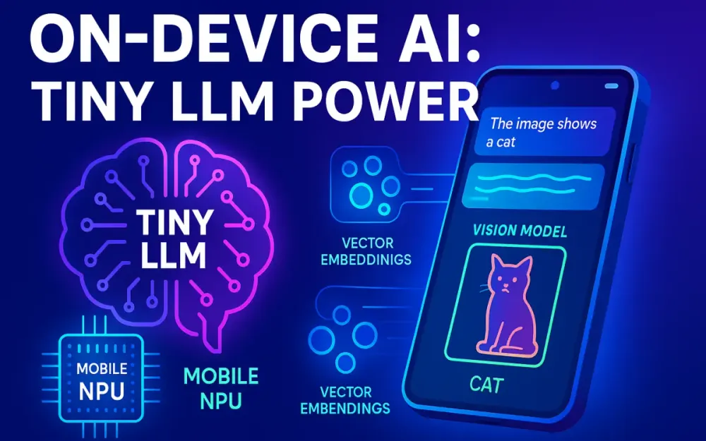 On-Device AI for Mobile: Tiny LLMs, Vision Models, and Private Inference