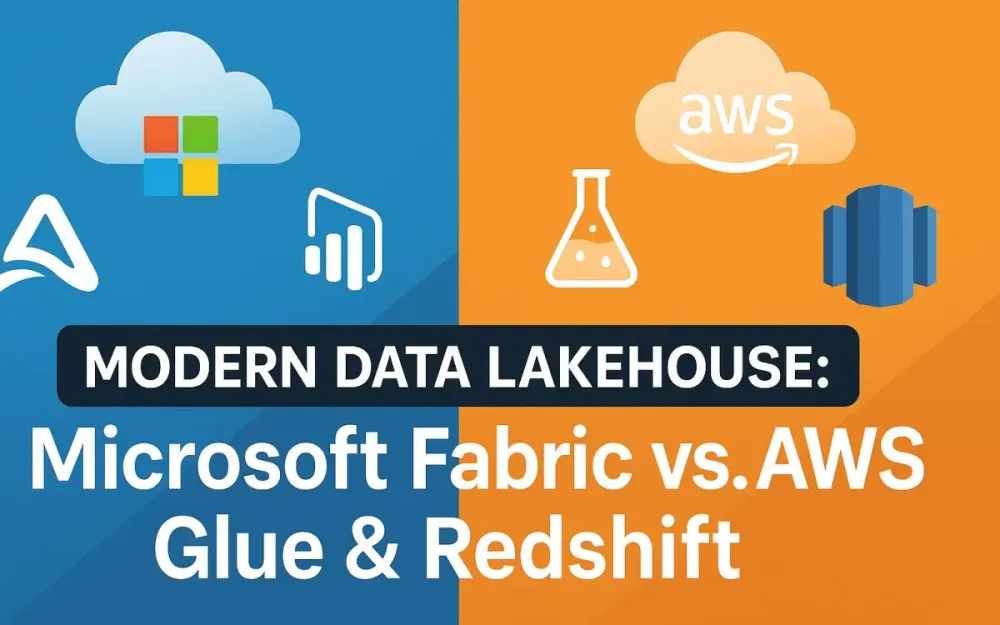 The Modern Data Lakehouse: Architecting Analytics Platforms with Microsoft Fabric vs. AWS Glue & Redshift