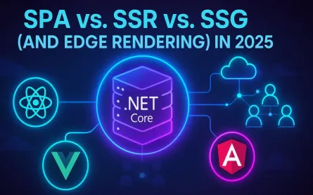 SPA vs. SSR vs. SSG (and Edge Rendering) in 2025: How .NET Backends Power Modern React, Vue, and Angular