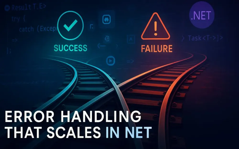 Error Handling That Scales: Railway-Oriented Programming, Result Types, and Exceptions in .NET