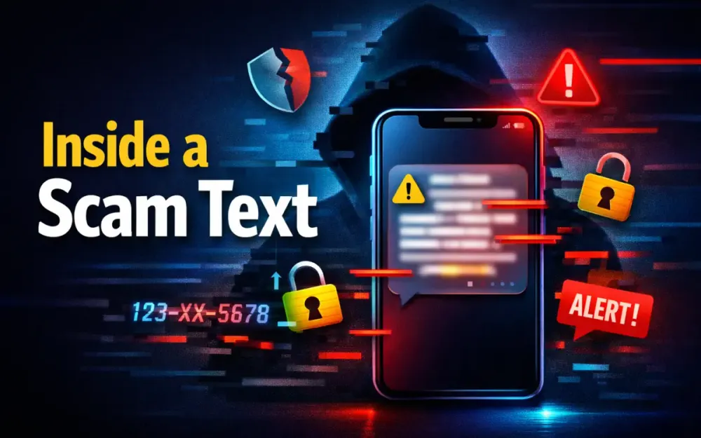 The Anatomy of a Scam Text: How Criminals Spoof Numbers, Create Urgency, and Steal Identities