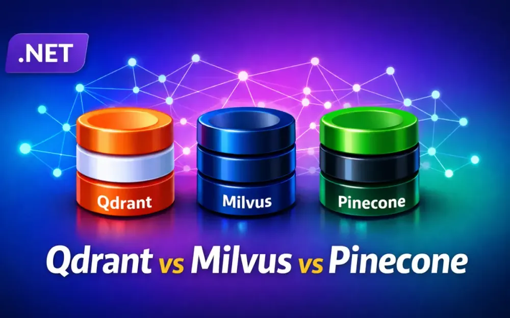 Vector Databases for .NET Developers: Qdrant, Milvus, and Pinecone Compared
